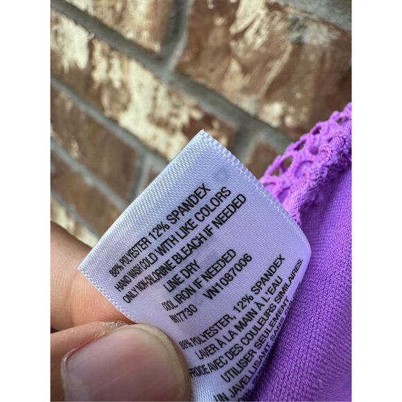 Mossimo 2 pieces swimsuit size small color purple new without tag in excellent c - Picture 7 of 11